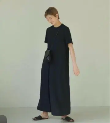오늘의 반소매 턱 드레스 38