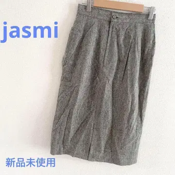 jasmi 타이트 스커트 그레이 S 실크 롱 스커트 인기 상품 고급