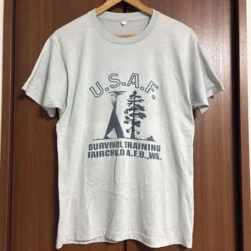 빈티지 80s USAF 티셔츠 USA제 밀리터리 M
