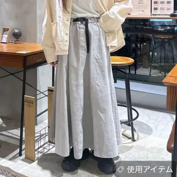 니코앤 데님 플레어 스커트