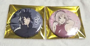 NARUTO 나루토 난자 타운 훈련장 캔뱃지 사스케 사쿠라