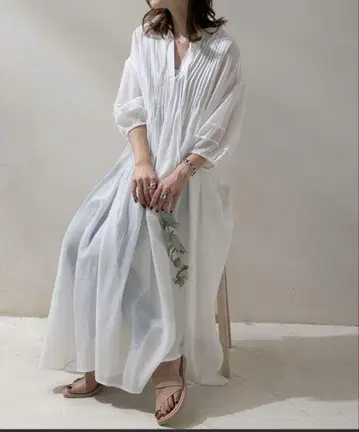 시어 롱 원피스 봄/여름