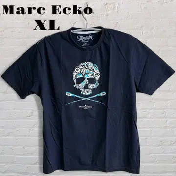 US 구제 의류 Marc Ecko XL 스컬 프린트 디자인 티셔츠