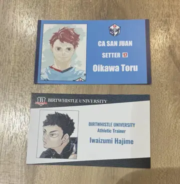 하이큐 팬 파크 명함 카드