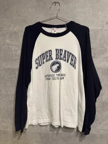 SUPERBEAVER 래글런 티셔츠/롱 T/M 사이즈