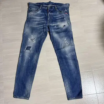 DSQUARED2 데미지 가공 블루 데님