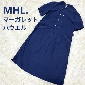 마가렛 호웰 아야세 하루카 씨 착용 더블 버튼 원피스 네이비
