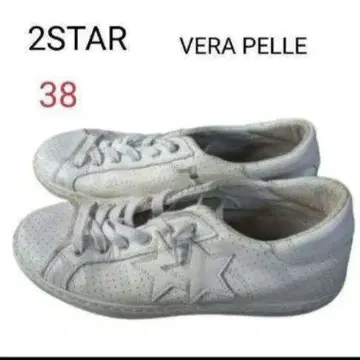 이탈리아제 2STAR VERA PELLE 가죽 스니커즈 38