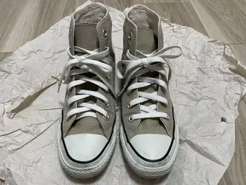 CONVERSE ALL STAR 베이지 하이컷 스니커즈