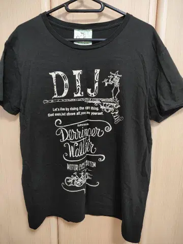 D.I.J. 그래픽 티셔츠 블랙 아사이 켄이치