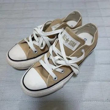 CONVERSE ALL STAR 베이지 통굽 스니커즈 22.5cm