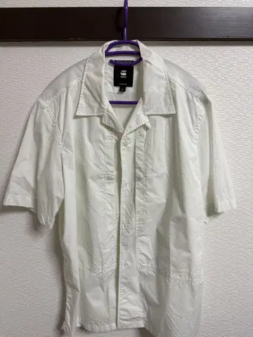 G-STAR RAW 화이트 반팔 셔츠 L