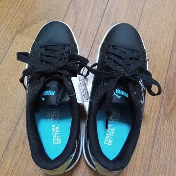 푸마 스매시 v2 L 스니커즈 블랙 24.5cm 새상품