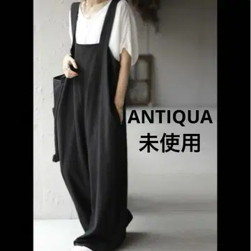 미사용 ANTIQUA 안티카 내추럴 린넨 살로펫 블랙 린넨