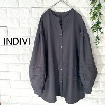 새상품 INDIVI 블라우스 38 인디비 볼륨 소매 블라우스