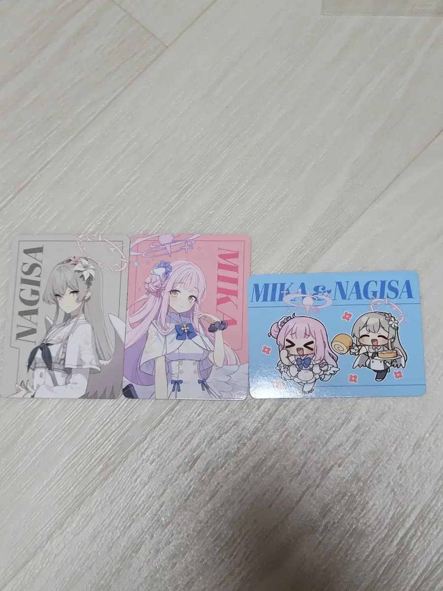 Blue Archive GS25 Roll Cake Mika & Nagisa Photocard