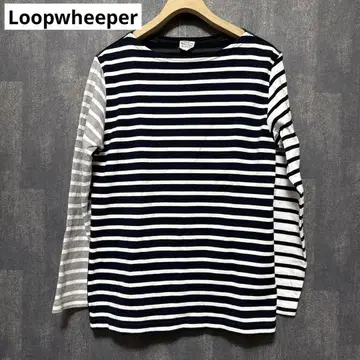 loopwheeler / 루프 휠러 멀티 컬러 보트넥 M 사이즈