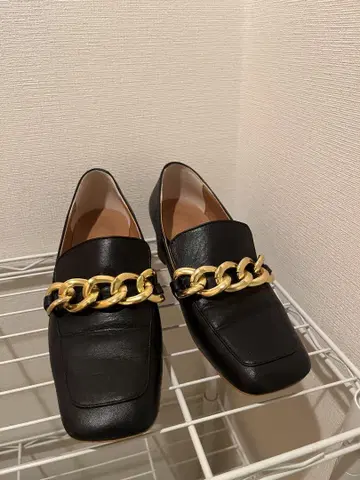 블랙 체인 로퍼 36 일본제