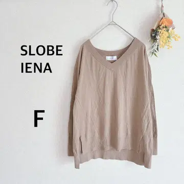 슬로브 이에나 SLOBE IENA 스웨터 실크 혼방 V넥 F