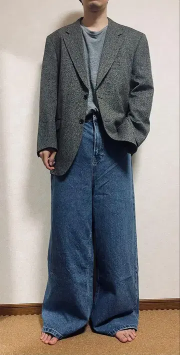 vintage 오버 사이즈 자켓 츠네타 다이키