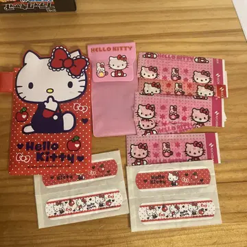 헬로키티 평화 레트로 반창고 케이스 반창고