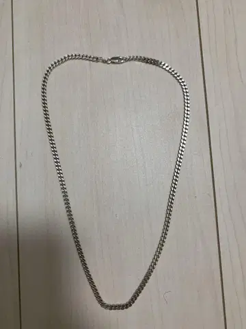 실버 925 목걸이 폭 4mm 길이 50cm