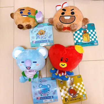 BTS 봉제 인형 세트 SHOOKY KOYA TATA 방탄소년단