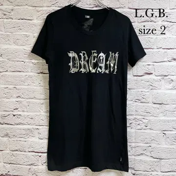 L.G.B. 르 그랑 블루 DREAM 프린트 반팔 티셔츠 블랙 2