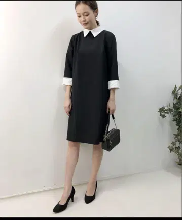 BE NEAT PICCIN 별주 카라 & 커프스 원피스