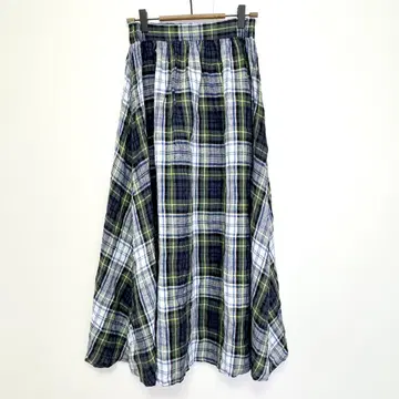 O'NEIL OF DUBLIN 체크 무늬 린넨 스커트