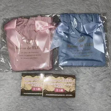 Maison de FLEUR 더블 리본 개더 토트백 가챠