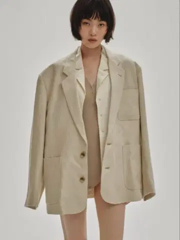 Todayful Boyfriend Linen Jacket 세이지 38
