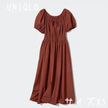 유니클로 볼륨 슬리브 원피스 사이즈 XS