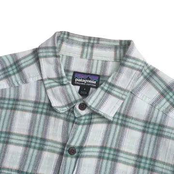 파타고니아 Patagonia 체크 셔츠 코튼 헴프 긴팔