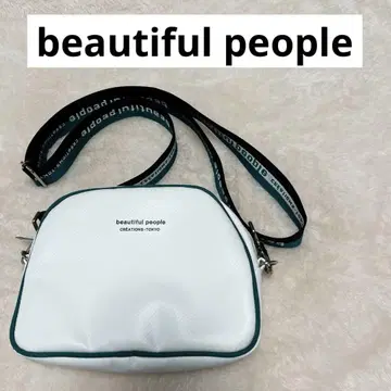 beautiful people 숄더백 화이트