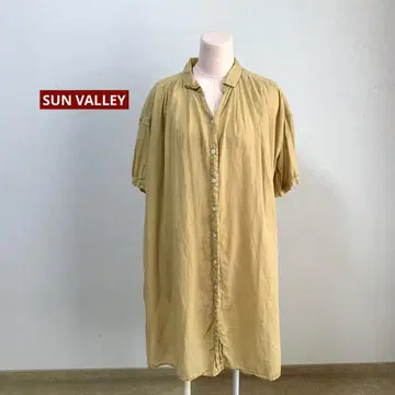SUN VALLEY 선 밸리 프론트 오픈 튜닉 원피스 M