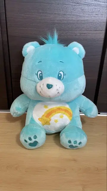 케어 베어 앉은 BIG 봉제 인형 블루