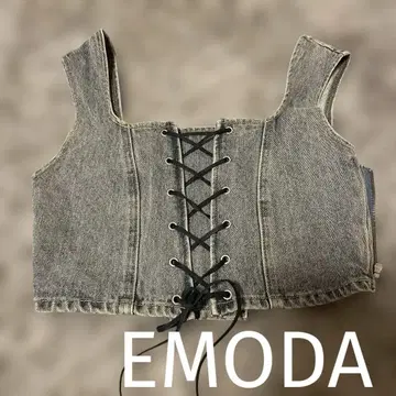 EMODA 데님 뷔스티에