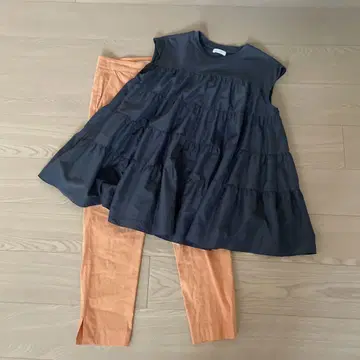 Ballsey DES PRES 다크 그레이 티어드 팬츠 세트