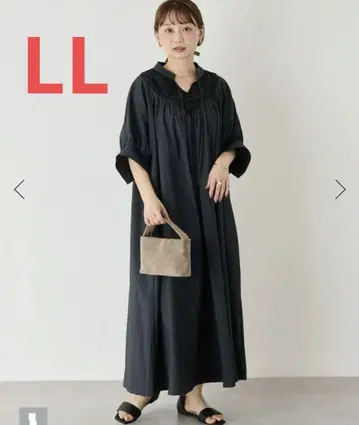 라비앙제] 절개 자수 원피스 LL