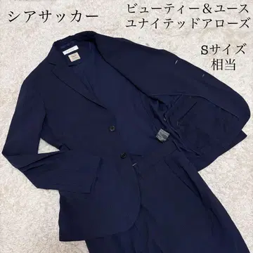 뷰티 앤 유스 토레이 시어서커 S 사이즈 상당 수트