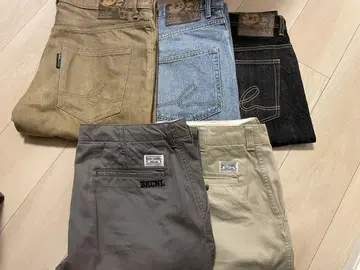 backchannel 데님 치노 팬츠 L XL 새상품급 테이퍼드 커스텀