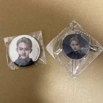 INI 타지마 쇼고 XQUARE 캡슐 토이 미니 부채 미니 캔 배지