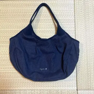애네스베 블루 인디고 토트백 새상품급