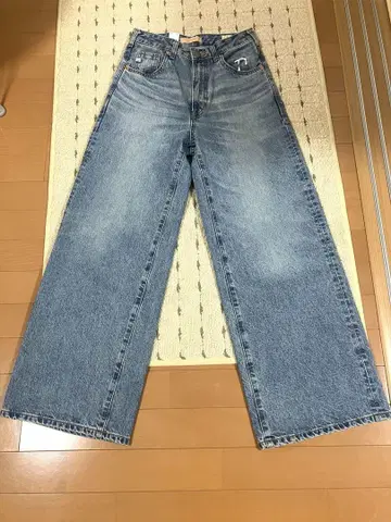 SOMETHING 빈티지 와이드 레그 데님 S 사이즈