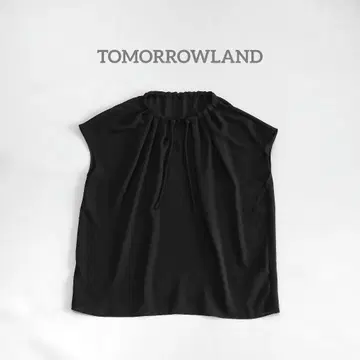 TOMORROWLAND 시크 아문젠 드로우 스트링 넥 블라우스