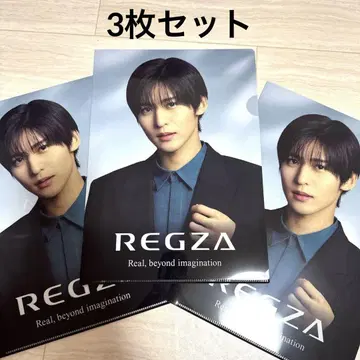 메구로 렌 SnowMan REGZA 클리어 파일 3장 세트