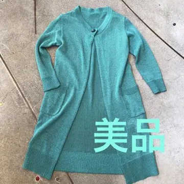 러버스 벌스데이 가디건 38 사이즈 에메랄드 그린