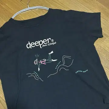 FIL DE FER 티셔츠 다이빙 블랙