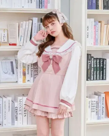 리즈리사 세일러 셋업 핑크